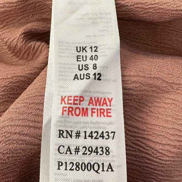 Little Mistress London Women's Rose Gold Metallic Dress Trouser Pants Si… - Picture 9 of 9